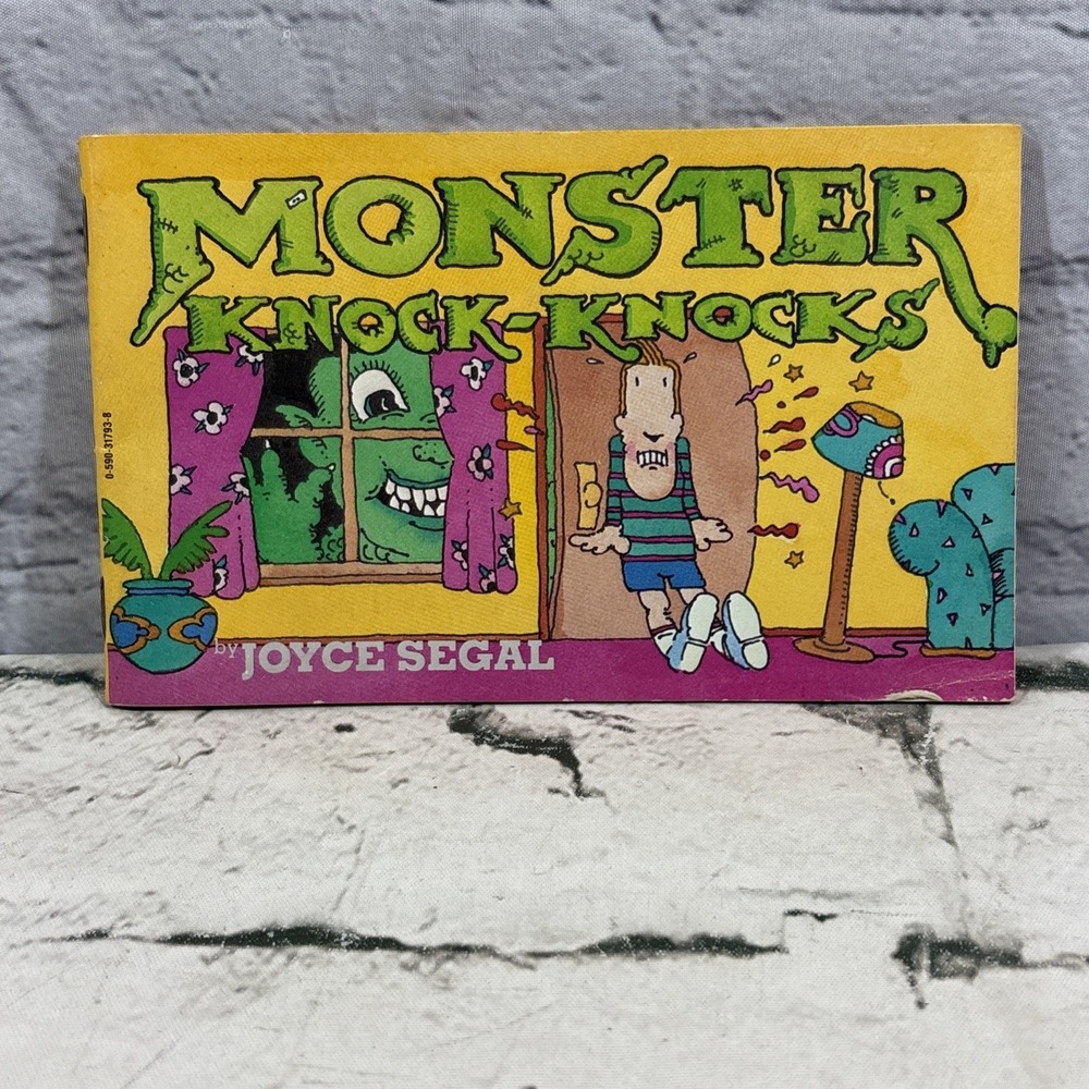 Monster Knock Knocks Joyce Segal Illustrated Paperback Book kids Halloween 1984